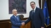 Aleksandar Bocan Harčenko i Aleksandar Vučić u Beogradu, foto-arhiva: 25. decembar 2023. godine.