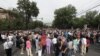 Armenia - Antigovernment protesters occupy a street in Yerevan, June 10, 2024.