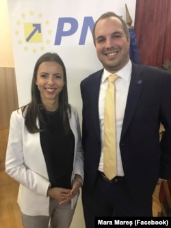 Bogdan Pater la un eveniment PNL alături de Mara Mareș.