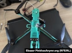 Сбитый российский FPV дрон-камикадзе «Бумеранг»