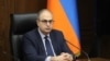 Armenia - Vladimir Vardanian, MP of the ruling Civil Contract faction, at a briefing in the National Assembly, Yerevan,01Mar,2024