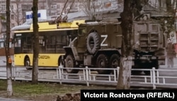 Российская военная техника на улицах Херсона