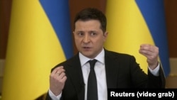 Украинанын президенти Владимир Зеленский, 1-февраль, 2022-жыл. 
