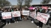 Armenia - Opposition supporters demonstrate outside the EU Delegation in Yerevan, June 7, 2022.