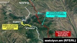 Карта дорог Горис-Капан и Татев-Агван, 11 ноября 2021 г.