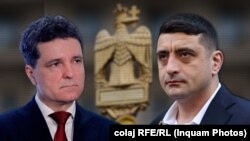 Прозападният кандидат Никушор Дан (вляво) ще се изправи срещу националиста Джордже Симион в балотажа на президентските избори в Румъния, който предстои на 18 май.