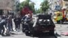 Архіўнае фота. На месцы забойства Паўла Шарамета ў Кіеве, 20 ліпеня 2016 году