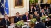 Переговоры о мире с участием президентов США, Украины и европейских лидеров. Белый дом, США, 18 августа 2025 года