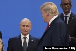 Президент США Дональд Трамп и президент РФ Владимир Путин, 30 ноября 2018 года