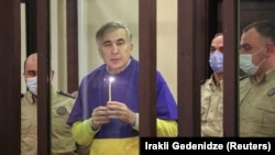 მიხეილ სააკაშვილი, საქართველოს ექსპრეზიდენტი, სასამართლო პროცესზე თბილისის საქალაქო სასამართლოში
