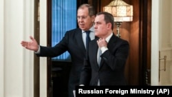 Встреча глав МИД России и Азербайджана в Москве, август 2020 г.