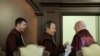 Judecătorii CCR Gheorghe Stan, Valer Dorneanu și Cristian Deliorga 