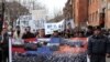 Марш протеста молодых активистов оппозиции в Ереване, 19 февраля 2010 г.  