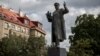Памятник маршалу Ивану Коневу В Праге до его демонтажа в 2020 году