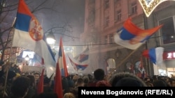 The new Montenegrin law has sparked angry demonstrations among Serbs, and a heated confrontation in the Serbian parliament.
