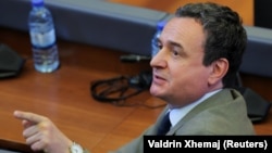 Premijer Kosova Albin Kurti na sednici skupštine u Prištini, 25.07.2025.