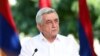Former Armenian President Serzh Sarkisian at a press conference in Yerevan, August 19, 2020.
