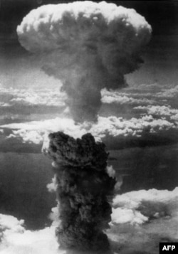 Ядреният взрив в Нагасаки, заснет на 9 август 1945 г.