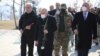 Armenia -- Defense Minister Vagharshak Harutiunian and other officials visit the Yerablur Military Pantheon in Yerevan, March 5, 2021.
