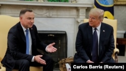 Анджей Дуда и Дональд Трамп в Белом Доме