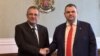 Председателят на парламентарната група на ДПС-ДПС Джевдет Чакъров и председателят на "ДПС-Ново начало" и санкциониран за корупция Делян Пеевски.
