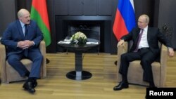 ალიაქსანდრ ლუკაშენკა, ვლადიმირ პუტინი. 2021 წლის 28 მაისი