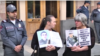 Родители погибших военнослужащих перед зданием правительства, май 2018 г․