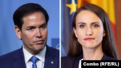 Colaj: Secretarul de stat american, Marco Rubio, și ministrul de Externe al României, Oana Țoiu.