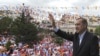 Премьер-министр Турции Реджеп Эрдоган проводит предвыборную встречу в городе Кастамону на севере страны, 4 мая 2011 г. 