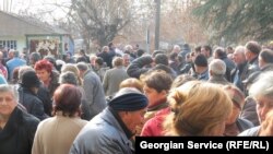 სტიქიით დაზარალებულთა საპროტესტო აქცია