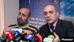 Рабочая группа на пресс-конференции представляет альтернативный пакет предложений по оцифровке вещания в Армении. Ереван, 21 декабря 2010 г.  