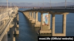 Завершенное строительство моста через Керченский пролив, декабрь 2019 года. Иллюстративное фото
