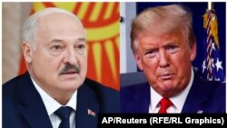 Александр Лукашенко и Дональд Трамп, фотоколаж 
