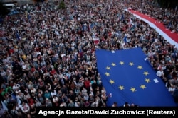ვარშავაში აპროტესტებენ "მთავრობის მიერ სასამართლო სისტემის მიტაცებას". 2018 წელი