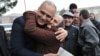 Armenia - Opposition presidential candidate Raffi Hovannisian is hugged by a supporter during a campaign trip to Ararat region, 29Jan2013.