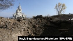 Нагорный Карабах - Церковь Сурб Аменапркич Газанчецоц в Шуши