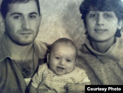 "Vasilios N" captain Iveri Kurashvili, his wife, Manana, and baby Giorgi in a family photo from the 1980s