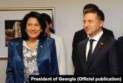 სალომე ზურაბიშვილი და ვოლოდიმირ ზელენსკი