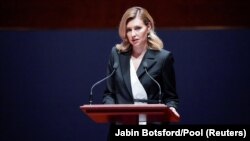 Украинанын биринчи айымы Олена Зеленская. 20-июль, 2022-жыл. Вашингтон.