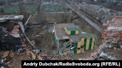Авдеевкадагы үй Орусия Федерациясынын "гибриддик күчтөрүнүн" соккусунан кийин. 2016-жыл, 24-март