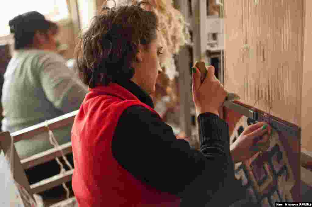 Armenia -- A carpet workshop in Armenia, Getik village, Gegharkuniq region, 28Mar2013
