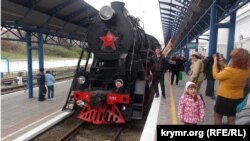 «Поезд Победы» в Севастополе, архивное фото