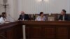 Заседание на номинационната комисия, 11 август 2021 г. На снимката (от ляво надясно): главният секретар на МП Венера Милова, главният секретар на омбудсмана Айсун Акджиев, зам.-председателят на Сметната палата Силвия Къдрева и членът на ВКС Калин Калпакчиев.