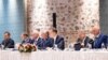 Российская делегация во главе с советником Путина Владимиром Мединским на переговорах в Стамбуле, Турция, 16 мая 2025 года