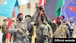 Azerbaijan - Special forces of Azerbaijan, Turkey and Pakistan start a joint exercise called "Three Brothers 2021," Baku, September 12, 2021.