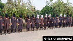 په خوست کې نیول شوي وسله وال.
