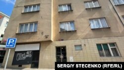 The apartment building in Prague where Franchetti is believed to have lived.
