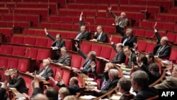 Голосование в Национальном Собрании Франции по законопроекту, устанавливающему уголовное наказание за отрицание Геноцида армян, Париж, 22 декабря 2011 г.  