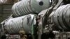 Un sistem de rachete sol-aer S-400 amplasat la granița actuală cu Ucraina, în Crimea, noiembrie 2018