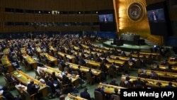 ՄԱԿ-ի Գլխավոր ասամբլեան քննարկում է Ուկրաինայի պատերազմի խնդիրը, արխիվ, Նյու Յորք , 2 մարտի, 2022թ.
